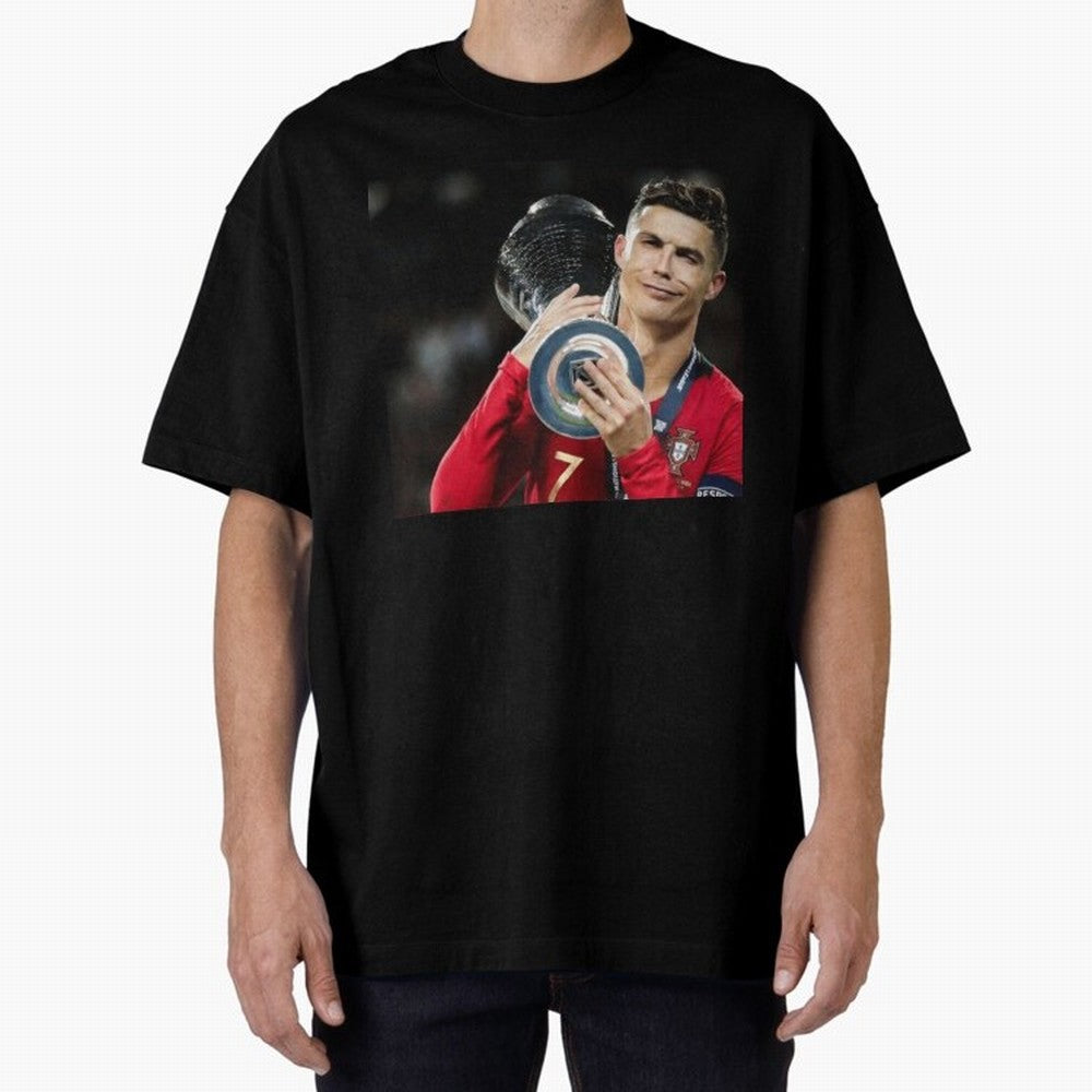 Ronaldo Oversized T-Shirt Celebrate the Magic of FIFA World Cup 2026 USA Canada Mexico for Fans of CR7 and Messi and Portugal, Bringing Game Day Rituals, Football Legends, Country Pride and the Road to the Final; Made for Die Hard Supporters,
