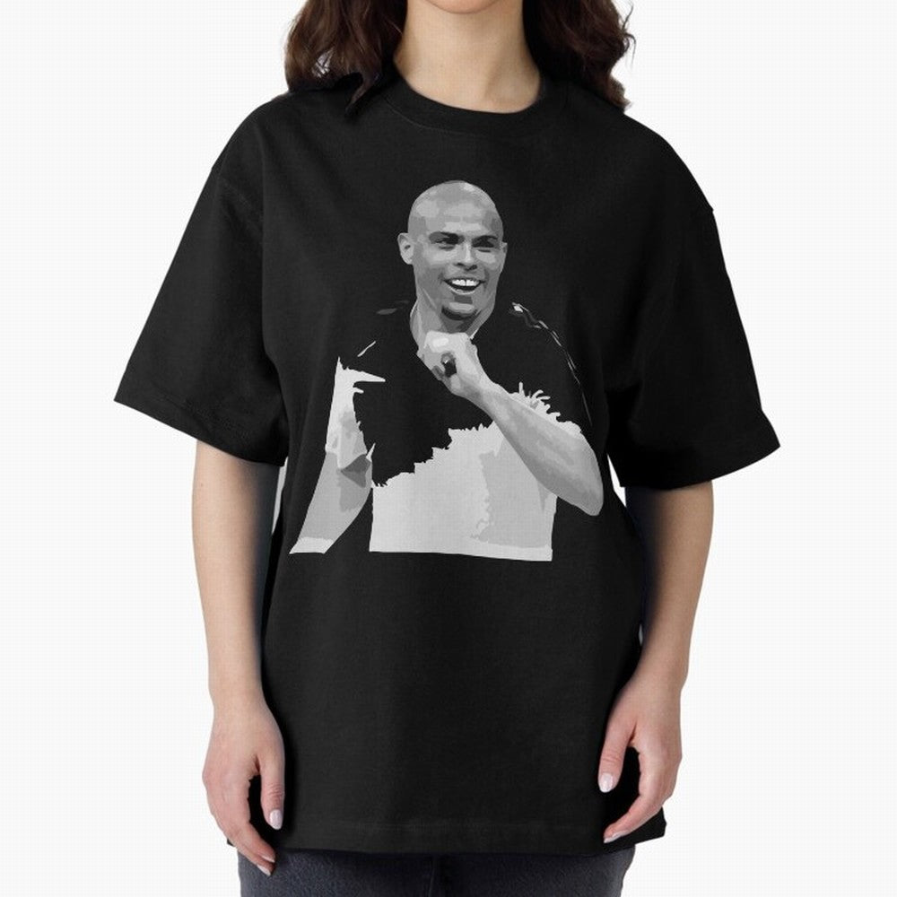 R9 Ronaldo Oversized T-Shirt Celebrate Golden Goal Energy in Match Day Hype around FIFA World Cup 2026 USA Canada Mexico, Messi, Neymar and Mbappe, Portugal, Vintage Soccer Flavor, Modern Football Stars, National Flags and Final Night Emotion;