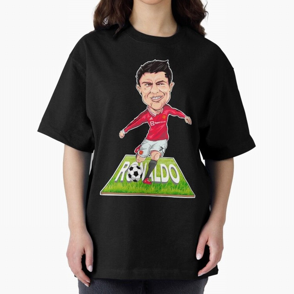 Cristiano Ronaldo Oversized T-Shirt Bring Retro Soccer Energy to FIFA World Cup 2026 Spirit, Highlighting Argentina, Messi, Champion Mindset, Group Stage Buzz, Knockout Tension and Passionate Fan Culture; Made for Die Hard Supporters, Soccer
