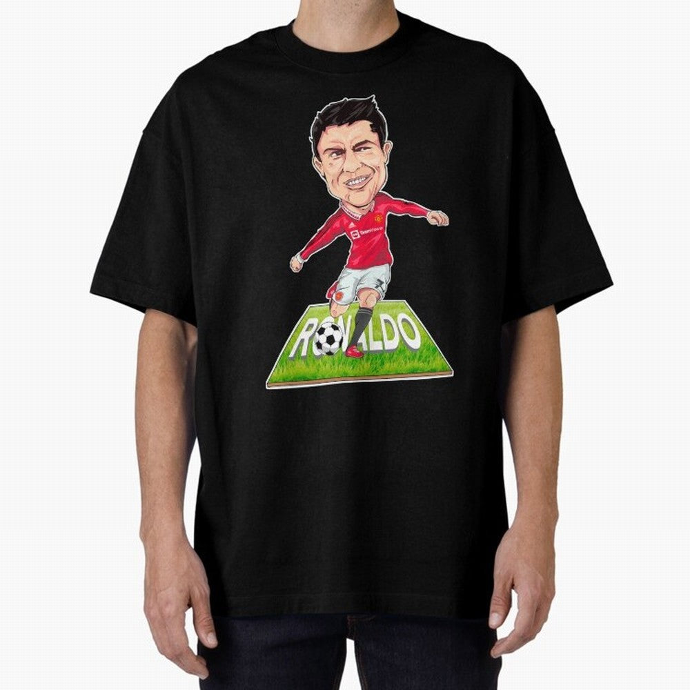 Cristiano Ronaldo Oversized T-Shirt Bring Retro Soccer Energy to FIFA World Cup 2026 Spirit, Highlighting Argentina, Messi, Champion Mindset, Group Stage Buzz, Knockout Tension and Passionate Fan Culture; Made for Die Hard Supporters, Soccer