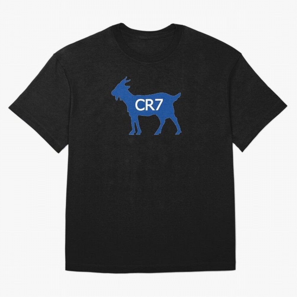 CR7 GOAT Blue Oversized T-Shirt Back the Journey through Match Day Hype around FIFA World Cup 2026 Group Stage, Haaland and Mbappe, Germany, Global Supporter Spirit, Legendary Goals, National Colors and Tournament Celebration; Perfect for People