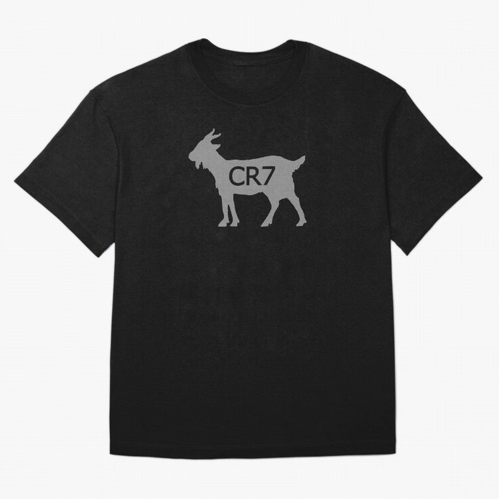 CR7 GOAT Grey 2 Oversized T-Shirt Celebrate Classic Football Spirit in Match Day Hype around FIFA World Cup 2026, Neymar, Haaland and Cristiano Ronaldo, Brazil, Portugal and Argentina, Worldwide Fan Energy, Dramatic Goals, Stadium Lights and
