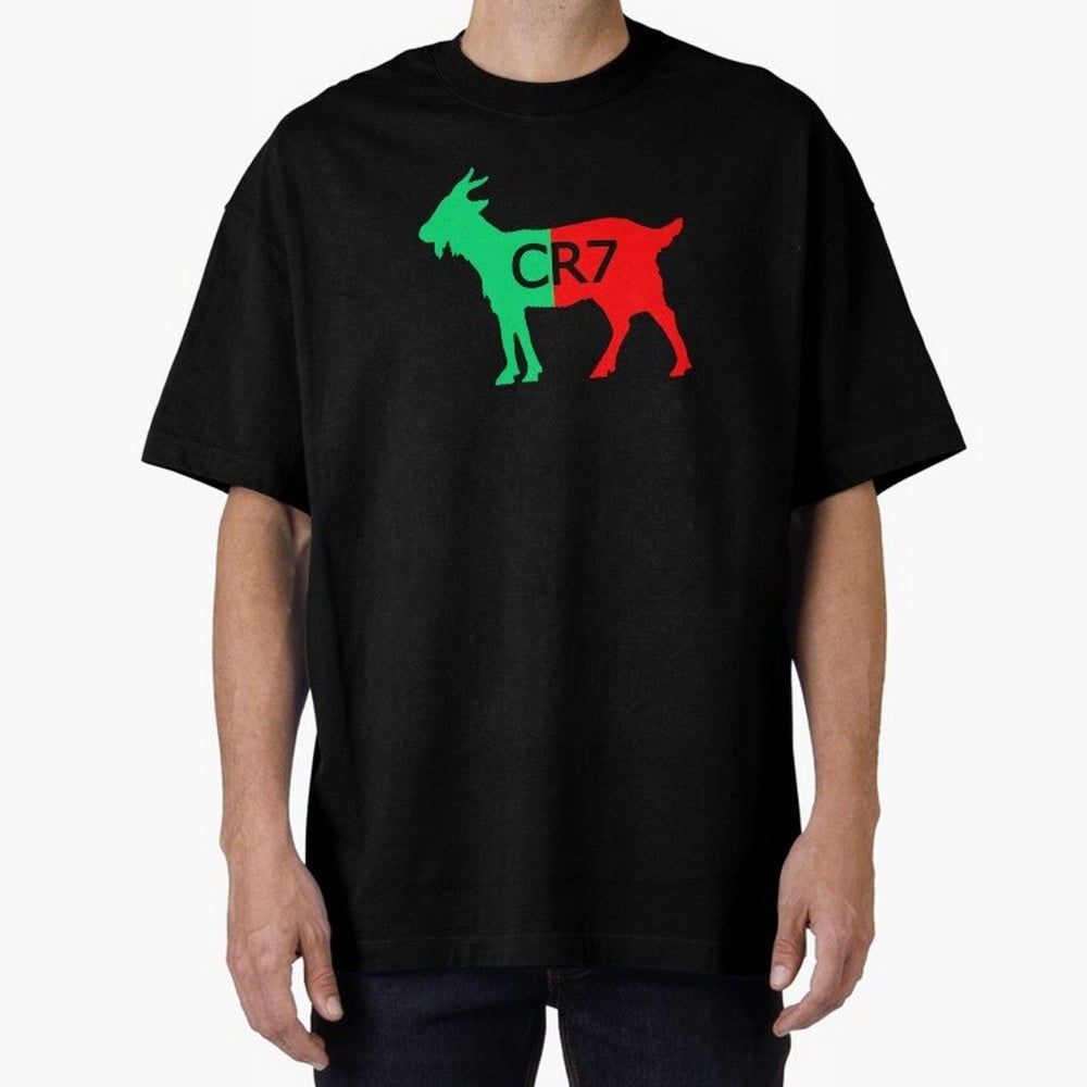 CR7 GOAT Tuga Oversized T-Shirt Step into the FIFA World Cup 2026 Journey through Mbappe Highlights, England and Germany Pride, Football Passion, Legendary Performances, Festival Vibes and Supporter Community; Ideal for Football Dads, Football