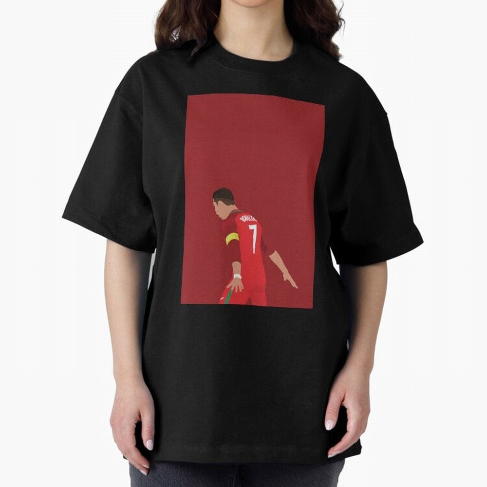 CR7 Oversized T-Shirt Build FIFA World Cup 2026 Group Stage for Fans of Messi, Neymar and Mbappe and Argentina, Bringing Championship Spirit, Famous Goals, Roaring Crowds and International Football Unity; Perfect for Fans, Collectors, Family