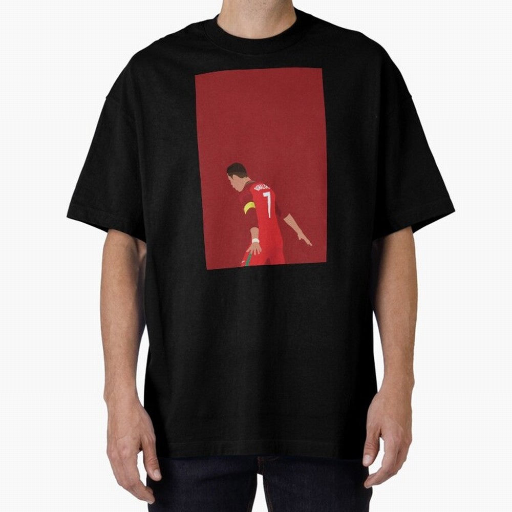 CR7 Oversized T-Shirt Build FIFA World Cup 2026 Group Stage for Fans of Messi, Neymar and Mbappe and Argentina, Bringing Championship Spirit, Famous Goals, Roaring Crowds and International Football Unity; Perfect for Fans, Collectors, Family