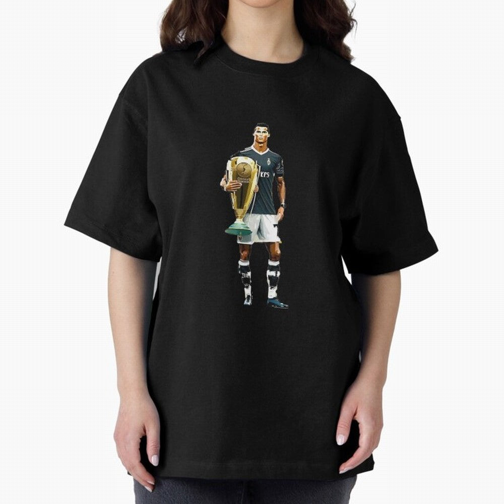 Cristiano Ronaldo CR7 Game Time Pixel Artwork Futbol Soccer Oversized T-Shirt Turn Football Passion into FIFA World Cup 2026 Highlighting Cristiano Ronaldo, France Energy, Game Day Rituals, Football Legends, Country Pride and the Road to the Final;
