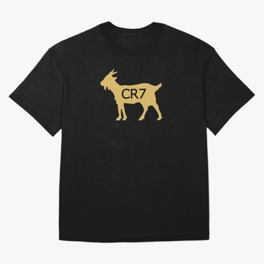 CR7 GOAT Gold Oversized T-Shirt Represent the FIFA World Cup 2026 Group Stage Journey through Haaland and Mbappe Highlights, Germany Pride, Stadium Memories, Football Loyalty, International Chants and Championship Tradition; Made for Collectors Who
