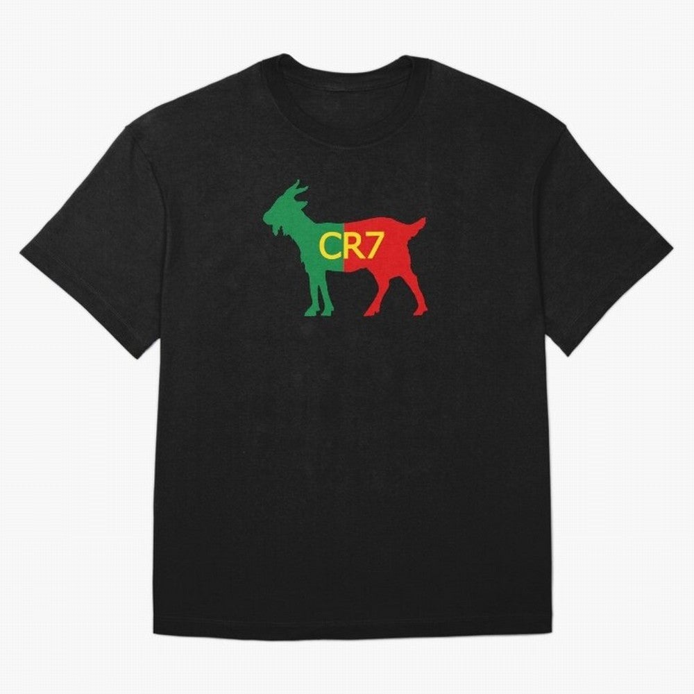 CR7 GOAT Tuga 2 Oversized T-Shirt Bring Trophy Dreams to Match Day Hype around FIFA World Cup 2026 USA Canada Mexico, Messi, England, Supporter Pride, Iconic Celebrations, Legendary Names and Global Match Day Energy; Perfect for People Who Love