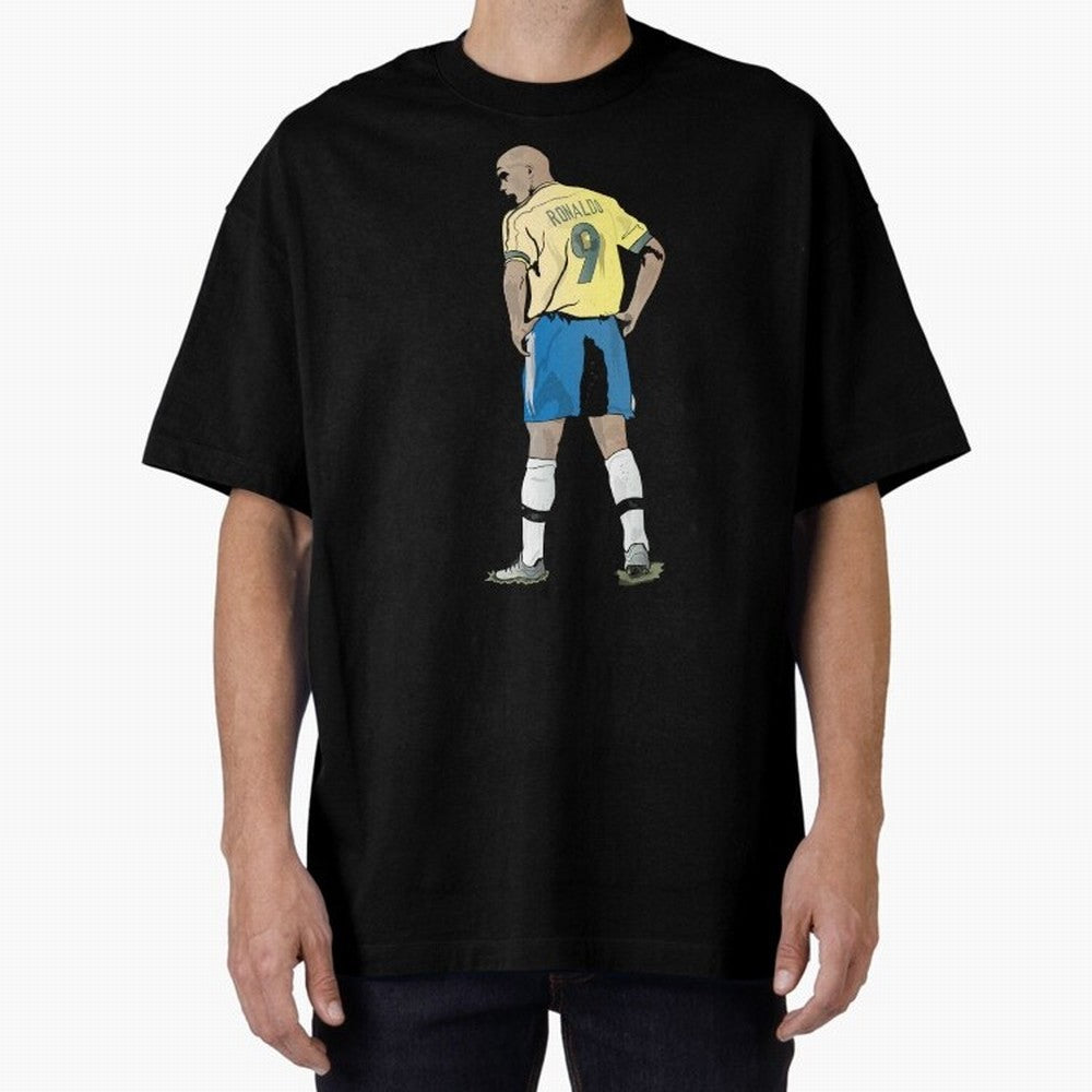 RONALDO NAZARIO 9 Oversized T-Shirt Honor the Football Icons of Match Day Hype around FIFA World Cup 2026 USA Canada Mexico, Messi and Cristiano Ronaldo, Argentina, Classic Soccer Heritage, Championship Pressure, Fan Loyalty and International