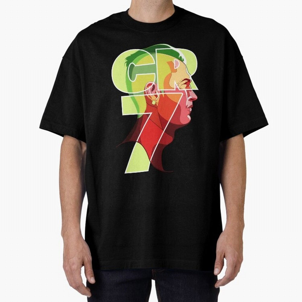 CR7 Football Legend ¨C Cristiano Ronaldo Inspired Design for True Fans Oversized T-Shirt Represent Fans Who Live for FIFA World Cup 2026 Celebrating Haaland, France Energy, Stadium Memories, Football Loyalty, International Chants and Championship
