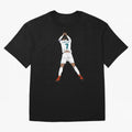 Cristiano Ronaldo Iconic Celebration Oversized T-Shirt Feel FIFA World Cup 2026 Group Stage for Fans of Messi, CR7 and Mbappe and Argentina and Brazil, Bringing Stadium Memories, Football Loyalty, International Chants and Championship Tradition;