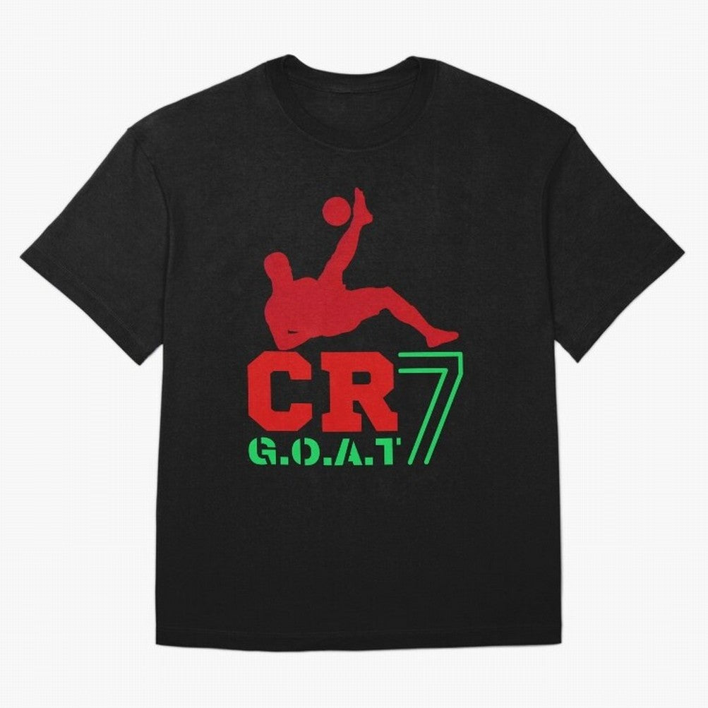 CR7 G.O.A.T Oversized T-Shirt Mark the FIFA World Cup 2026 USA Canada Mexico Journey through Messi Highlights, France Pride, Championship Spirit, Famous Goals, Roaring Crowds and International Football Unity; Perfect for Supporters Who Want Bold