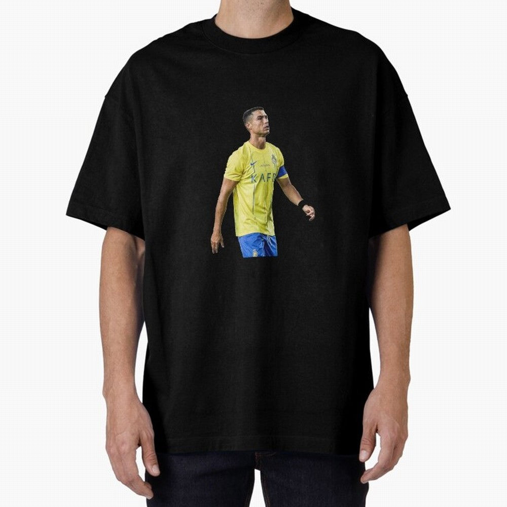 Ronaldo Al Nassar Oversized T-Shirt Show Your Tournament Heart for FIFA World Cup 2026 Group Stage Spirit, Made for Germany, Mbappe, Stadium Chants, National Pride, Trophy Dreams and Unforgettable Football Memories; Ideal for Fans Who Follow Messi,