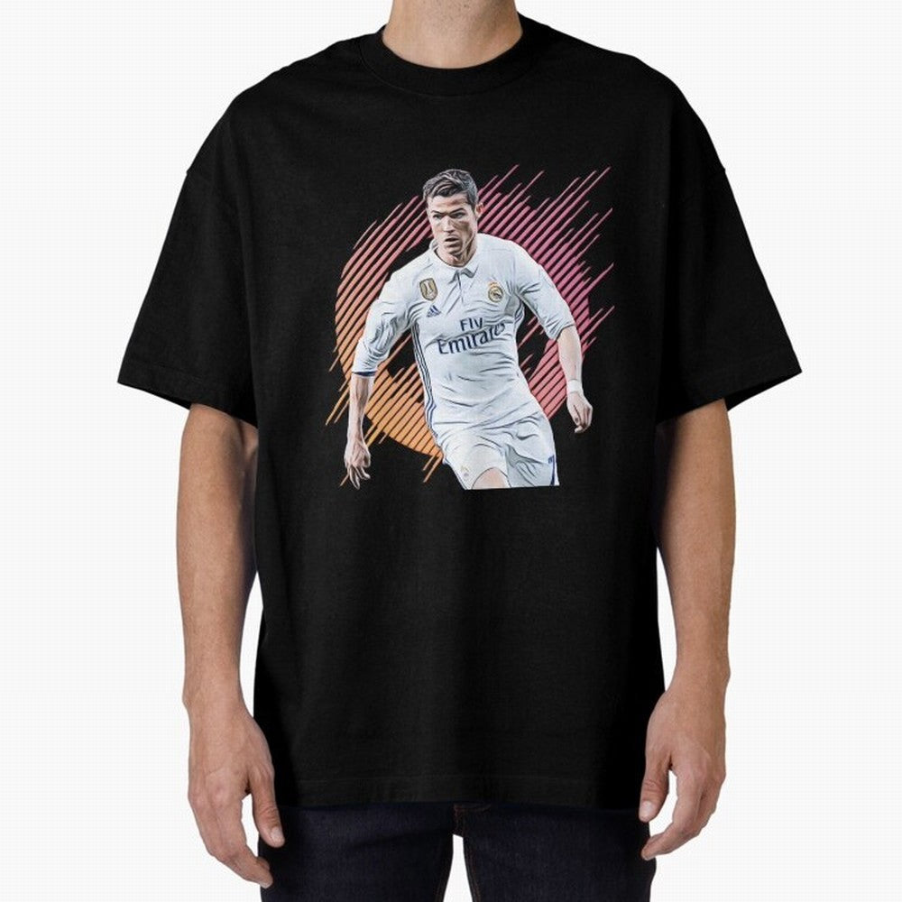 ronaldo christiano Oversized T-Shirt Feel the Roar of FIFA World Cup 2026 USA Canada Mexico for Fans of Haaland and Mbappe and Argentina, Bringing Championship Spirit, Famous Goals, Roaring Crowds and International Football Unity; Ideal for