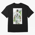 Ronaldo Oversized T-Shirt Bring a Vintage Feel to Global Football Passion for FIFA World Cup 2026 USA Canada Mexico, Connected to Cristiano Ronaldo, Germany, Tournament Hype, Historic Matchups, Family Viewing Parties and Global Sports Pride; Ideal