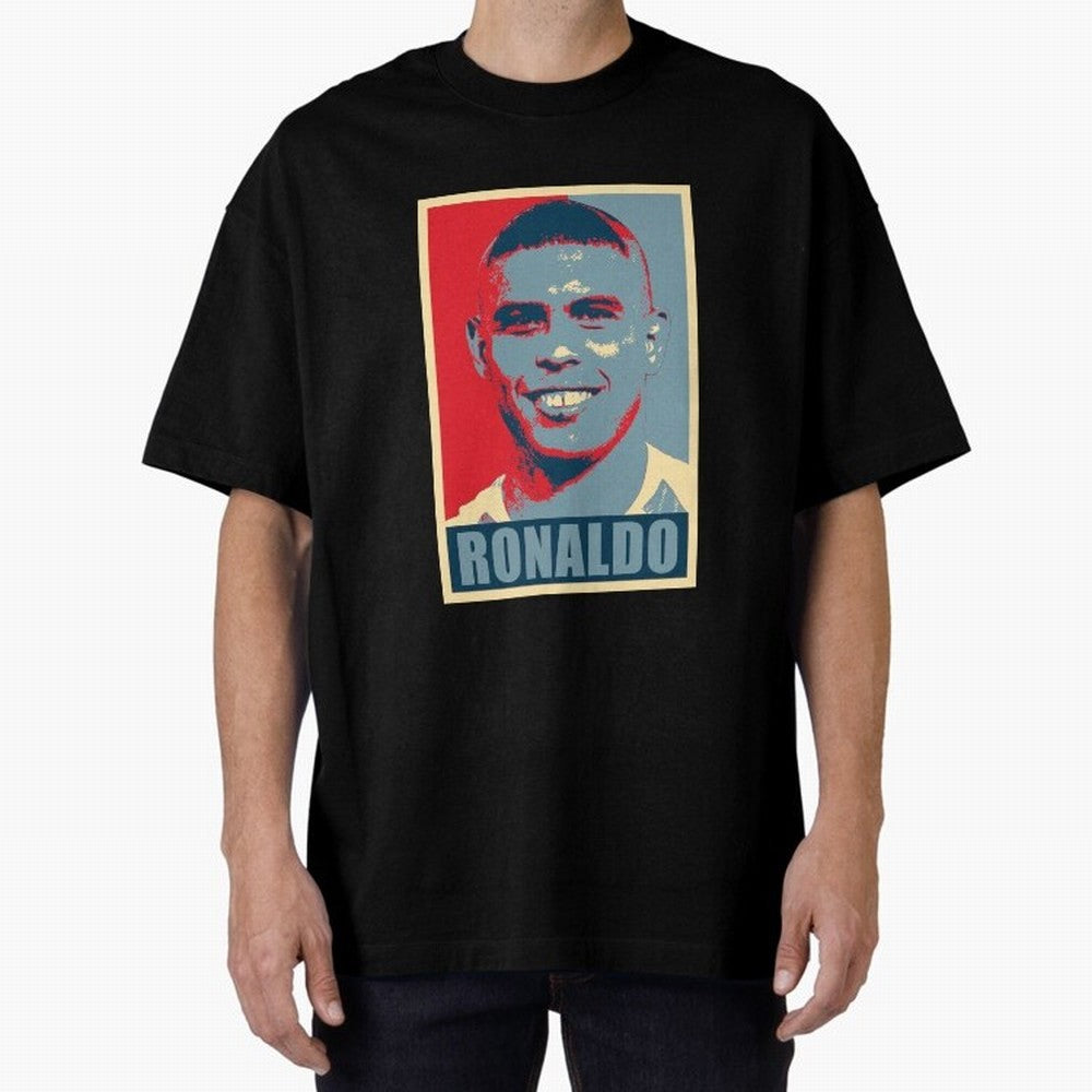 Ronaldo De Lima Hope Oversized T-Shirt Show Championship Spirit for Global Football Passion for FIFA World Cup 2026, with Messi and Cristiano Ronaldo, England, France and Netherlands, Global Supporter Spirit, Legendary Goals, National Colors and