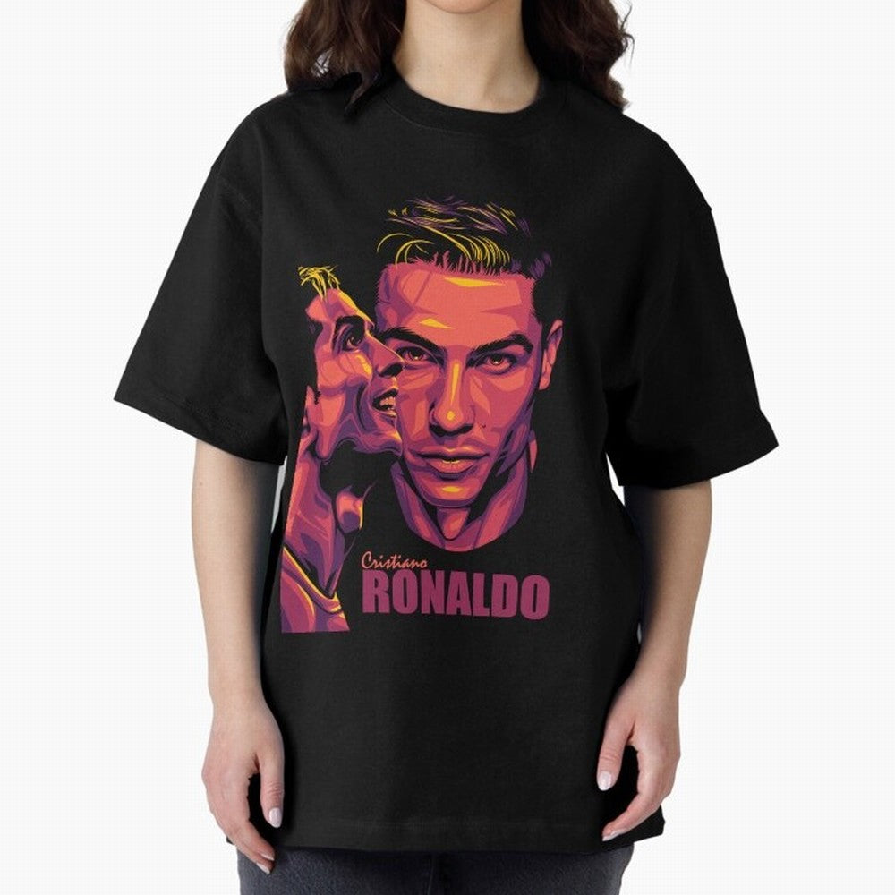 Cristiano Ronaldo Glow in the Dark Oversized T-Shirt Celebrate Every Goal in the FIFA World Cup 2026 Group Stage Journey through Neymar, Haaland and Cristiano Ronaldo Highlights, France and Portugal Pride, Football History, Final Match Energy,