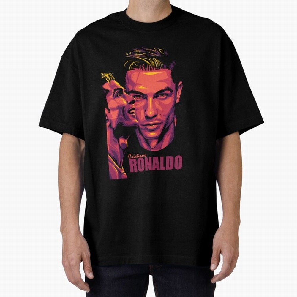 Cristiano Ronaldo Glow in the Dark Oversized T-Shirt Celebrate Every Goal in the FIFA World Cup 2026 Group Stage Journey through Neymar, Haaland and Cristiano Ronaldo Highlights, France and Portugal Pride, Football History, Final Match Energy,