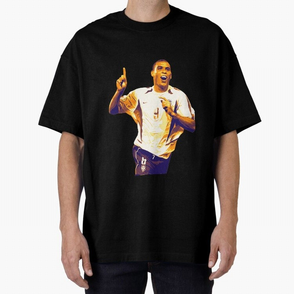 Ronaldo Naz¨¢rio brazil team Oversized T-Shirt Remember FIFA World Cup 2026 Group Stage for Fans of Messi, Neymar and Mbappe and Portugal, Spain and Germany, Bringing Football History, Final Match Energy, Crowd Noise and Once in a Lifetime Moments;