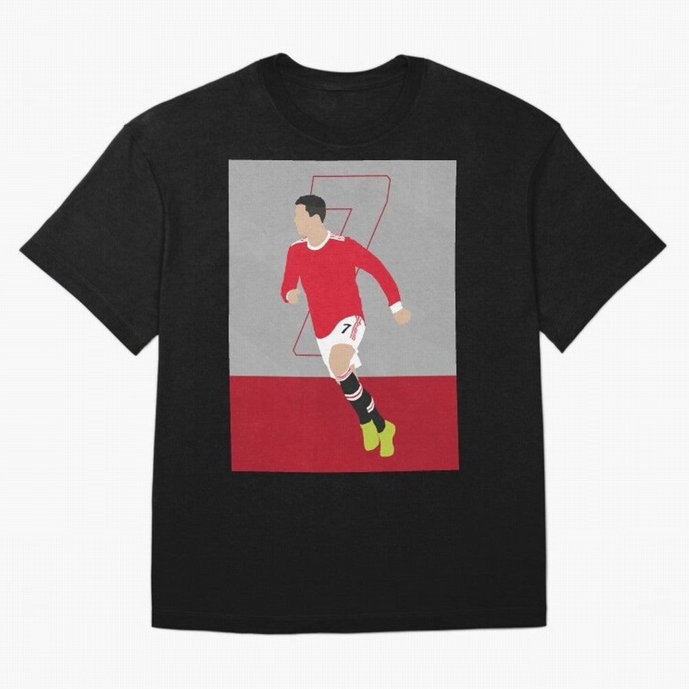 Cristiano Ronaldo 2021/22 Illustration Oversized T-Shirt Live the Energy of FIFA World Cup 2026 Group Stage with CR7, France and Portugal Energy, Stadium Chants, National Pride, Trophy Dreams and Unforgettable Football Memories; Created for Match