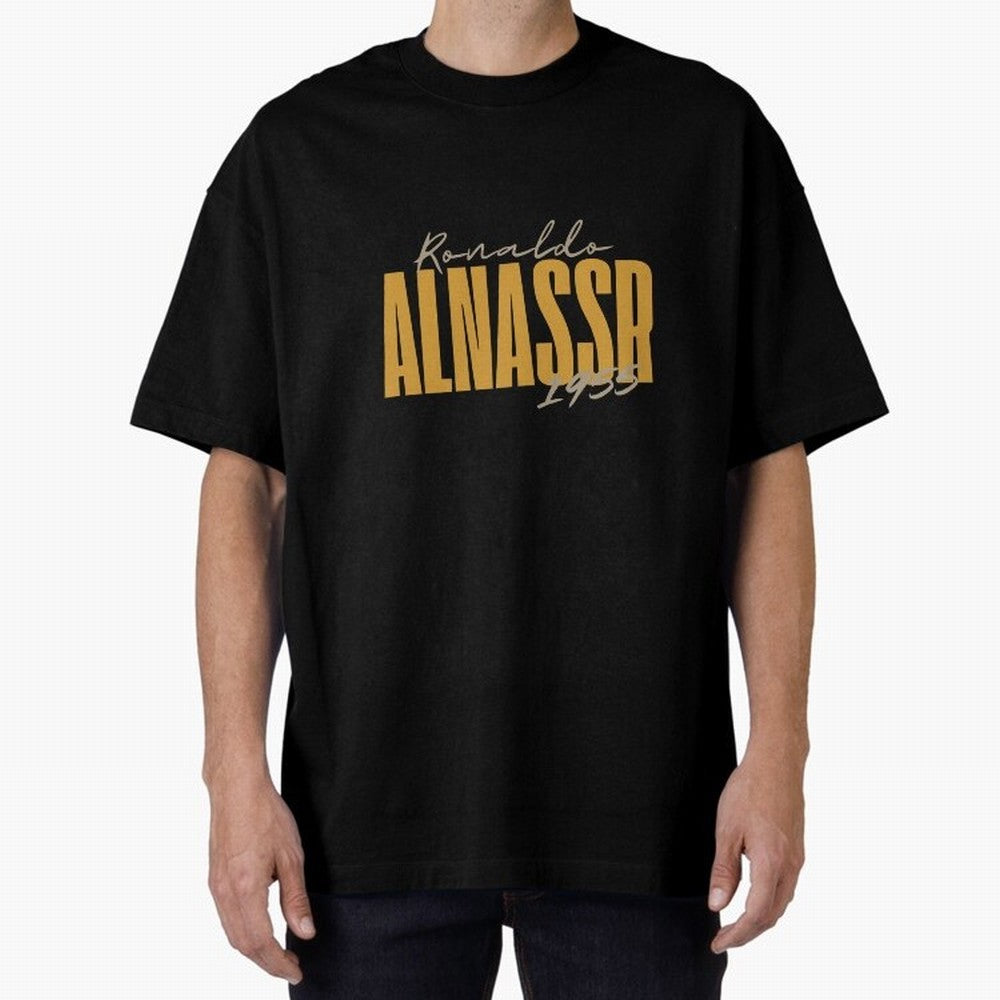 ronaldo alnasser Oversized T-Shirt Bring Global Tournament Vibes to FIFA World Cup 2026 for Fans of Messi and Portugal, Bringing Classic Soccer Heritage, Championship Pressure, Fan Loyalty and International Pride; Perfect for Supporters Who Want
