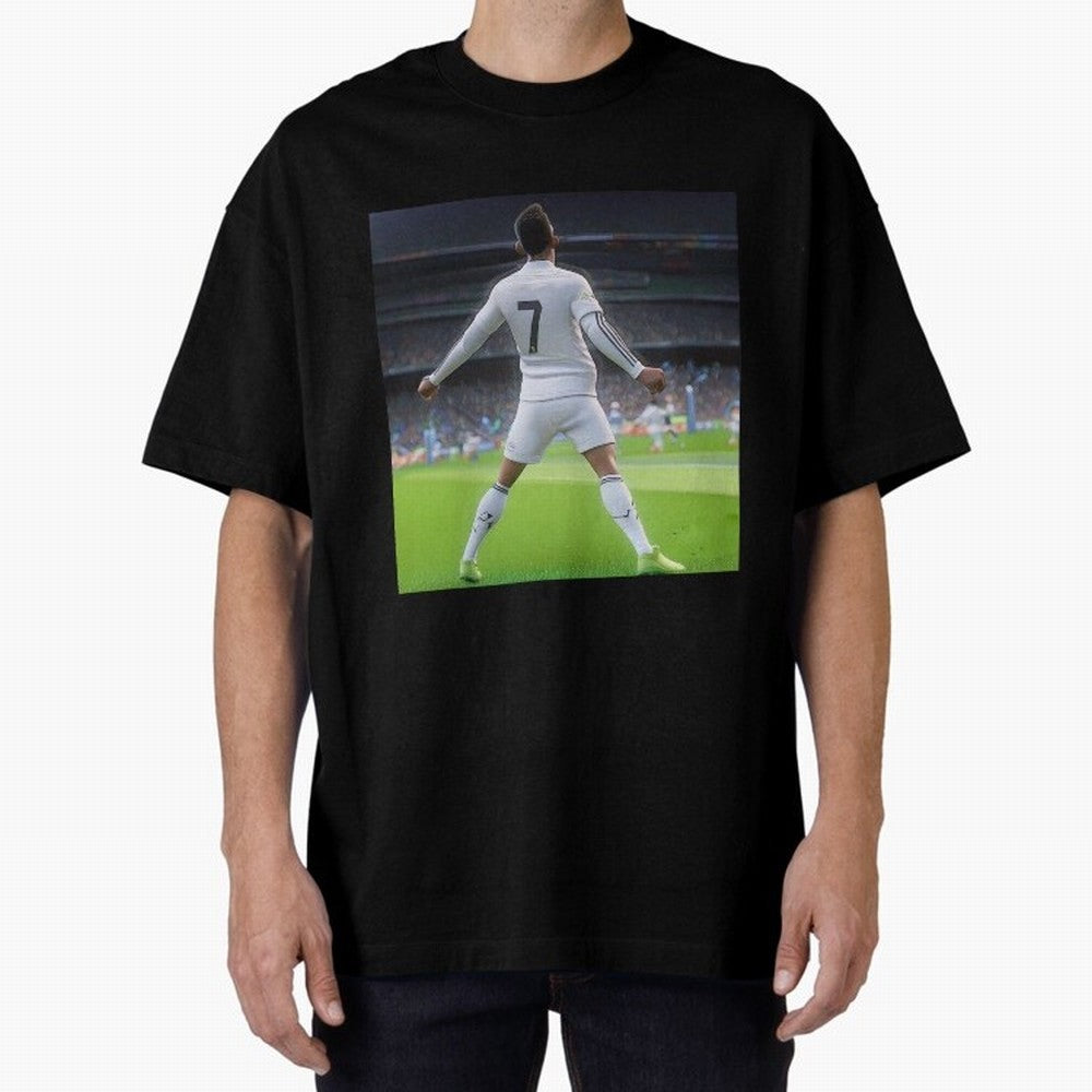 Ronaldo caricature Oversized T-Shirt Honor Champions and Dreams in FIFA World Cup 2026 USA Canada Mexico Capturing Cristiano Ronaldo, Brazil Energy, Classic Soccer Heritage, Championship Pressure, Fan Loyalty and International Pride; Perfect for