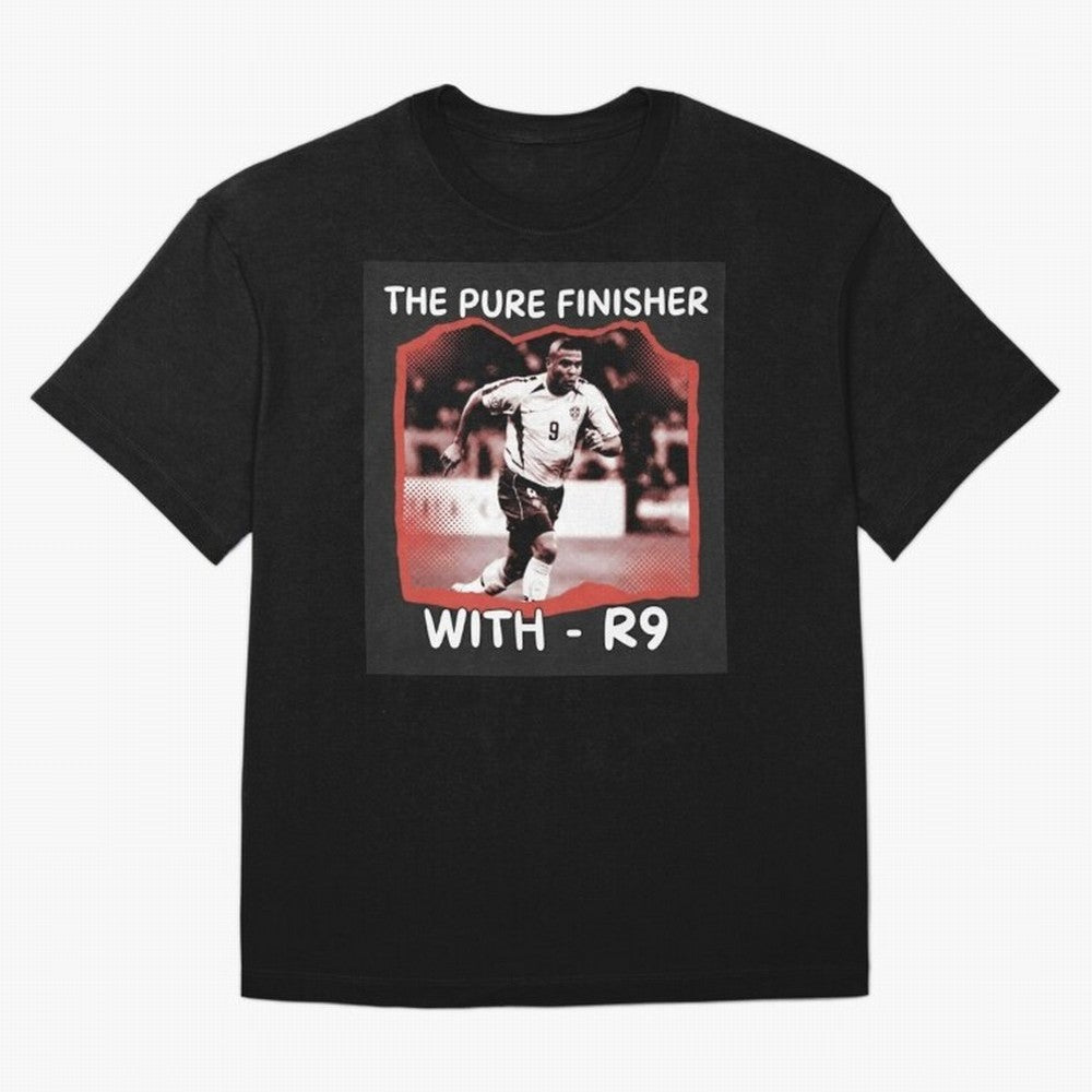 Ronaldo R9 The Pure Finisher Vintage Oversized T-Shirt Feel the Heartbeat of FIFA World Cup 2026 USA Canada Mexico Highlighting CR7, England, France and Netherlands Energy, Championship Spirit, Famous Goals, Roaring Crowds and International