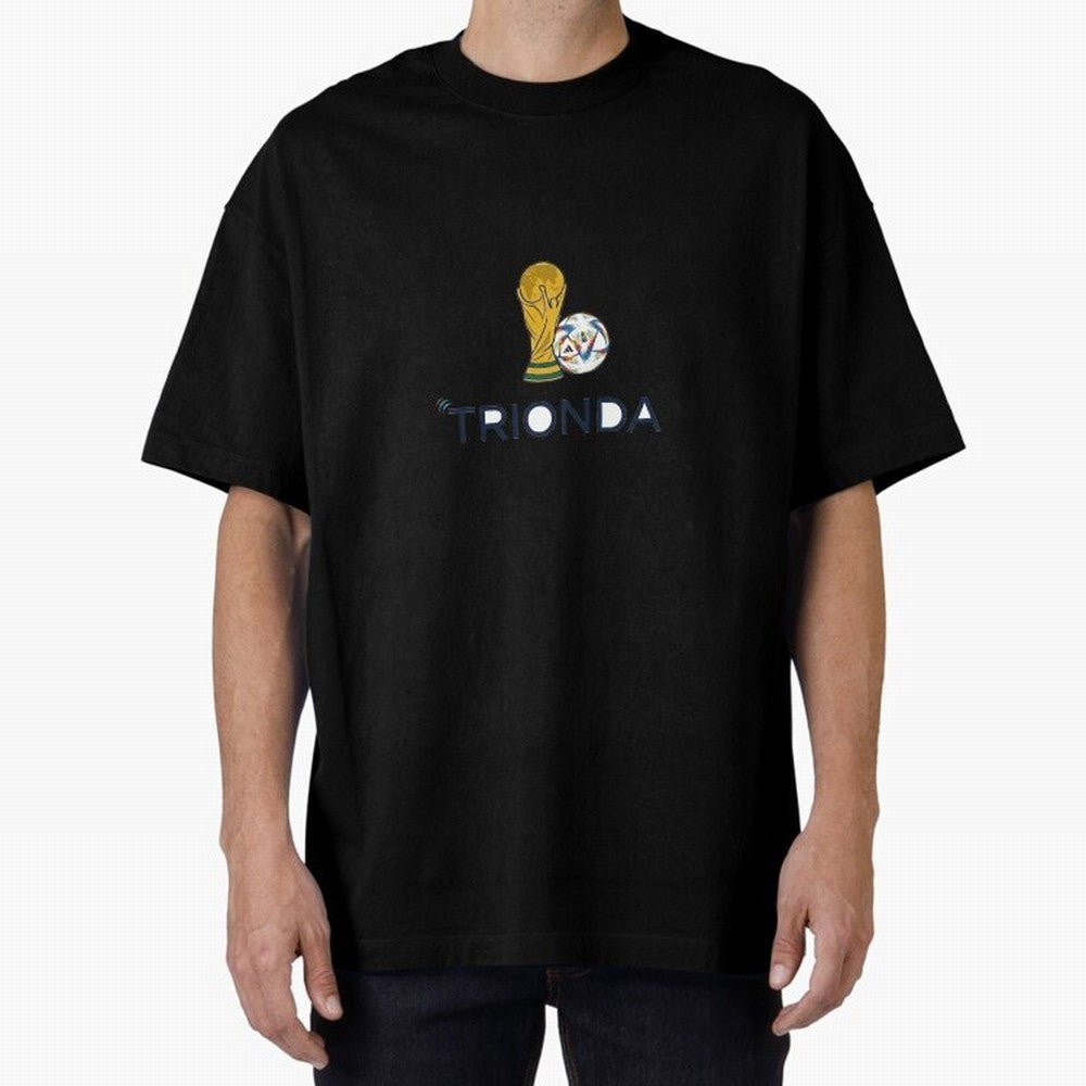 FIFA 2026 Oversized T-Shirt Follow the Final Road of Global Football Passion for FIFA World Cup 2026, Highlighting Mbappe and Neymar, France, Football Festival Excitement, Trophy Ambitions, Country Rivalries and Star Player Buzz; Great for