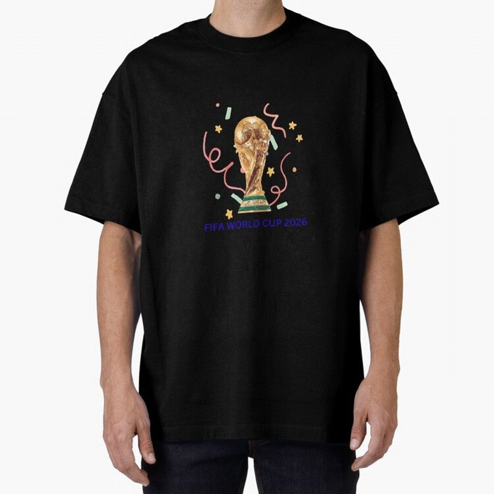FIFA World Cup 2026 Oversized T-Shirt Carry National Pride through FIFA World Cup 2026 USA Canada Mexico Spirit, with Argentina, Cristiano Ronaldo, Match Day Excitement, Supporter Culture, Golden Goals and Global Football Passion; Ideal for