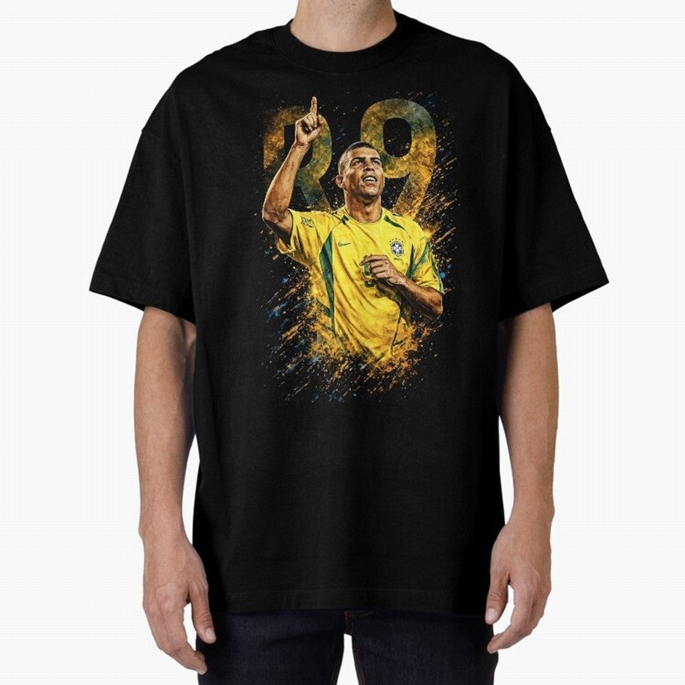 R9 Ronaldo Football Legend Oversized T-Shirt Celebrate Soccer Greatness during FIFA World Cup 2026 USA Canada Mexico Spirit, Inspired by England, Messi, CR7 and Mbappe, Stadium Chants, National Pride, Trophy Dreams and Unforgettable Football