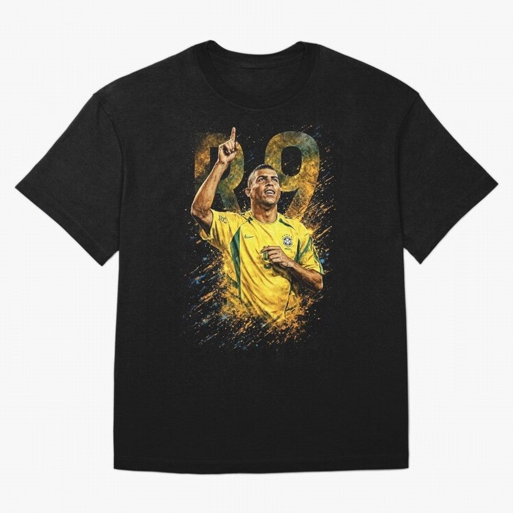R9 Ronaldo Football Legend Oversized T-Shirt Celebrate Soccer Greatness during FIFA World Cup 2026 USA Canada Mexico Spirit, Inspired by England, Messi, CR7 and Mbappe, Stadium Chants, National Pride, Trophy Dreams and Unforgettable Football