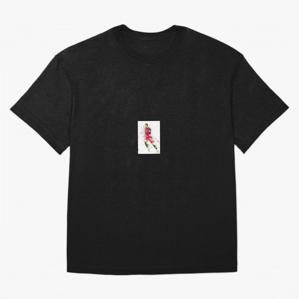 Ronaldo sticker Oversized T-Shirt Stand with Match Day Hype around FIFA World Cup 2026 USA Canada Mexico, CR7, Netherlands, Vintage Soccer Flavor, Modern Football Stars, National Flags and Final Night Emotion; Perfect for People Who Love Argentina,