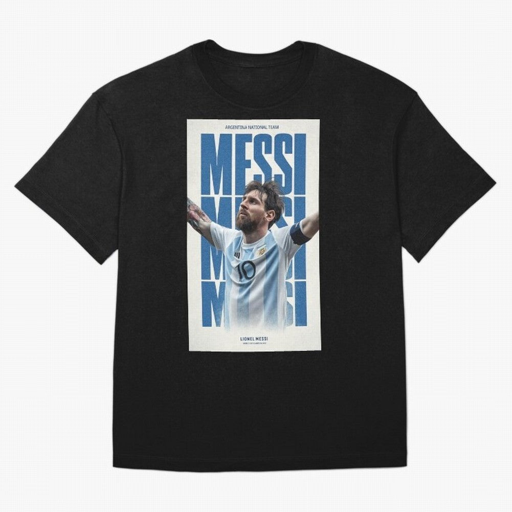 Messi Champion Graphic Oversized T-Shirt Show Up for the Glory of Global Football Passion for FIFA World Cup 2026, Filled with Messi, Neymar and Mbappe, Spain and Netherlands, Stadium Chants, National Pride, Trophy Dreams and Unforgettable Football