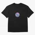 Soccer ball holographic sticker Oversized T-Shirt Honor the Beautiful Game during Global Football Passion for FIFA World Cup 2026, Built around Haaland, Spain, Sports Nostalgia, International Competition, Famous Players and Unforgettable Victories;