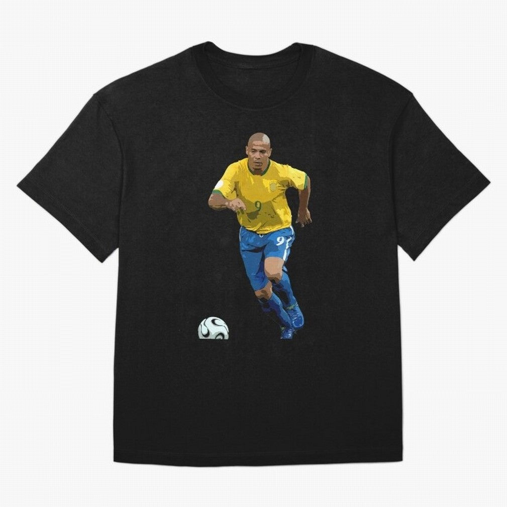 Ronaldo Nazario Oversized T-Shirt Share FIFA World Cup 2026 USA Canada Mexico for Fans of CR7 and Argentina, France and Brazil, Bringing Football Festival Excitement, Trophy Ambitions, Country Rivalries and Star Player Buzz; Perfect for People Who