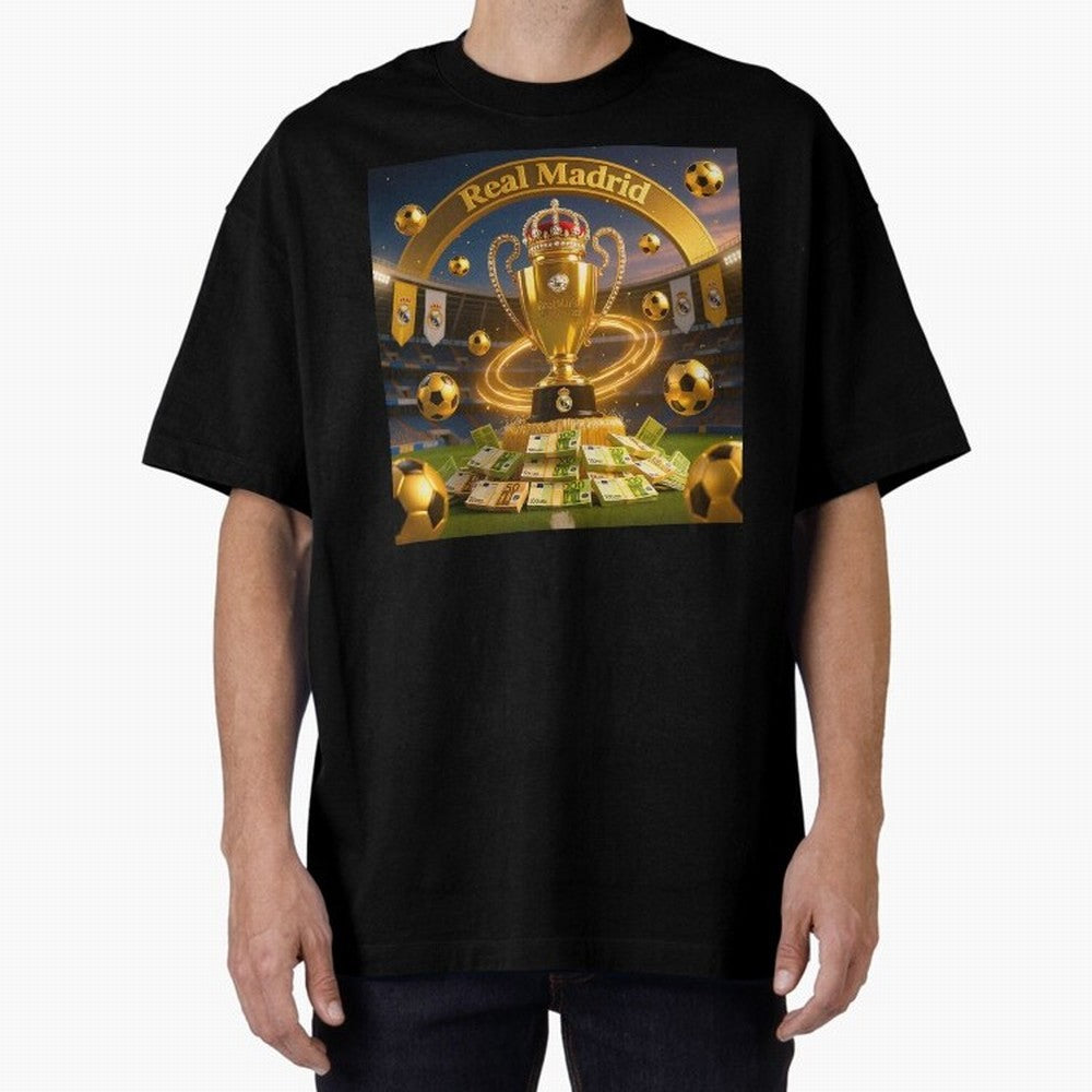 The Wealth of Real Madrid Oversized T-Shirt Bring Global Football Passion for FIFA World Cup 2026 Group Stage, Inspired by Mbappe, Netherlands, Champion Mindset, Group Stage Buzz, Knockout Tension and Passionate Fan Culture; Made for Die Hard