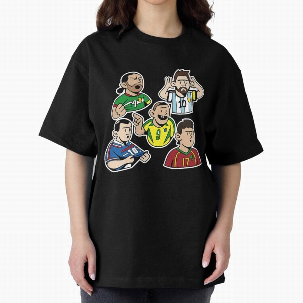 Soccer players Oversized T-Shirt Embrace FIFA World Cup 2026 Group Stage Spirit, Built around Germany, Haaland, Goal Celebration Energy, Supporter Heritage, Football Icons and Worldwide Tournament Joy; Created for Match Day Parties, Soccer Gifts,