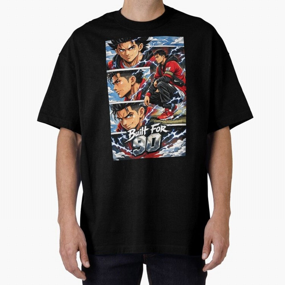 Built for 90 ¨C Anime Streetwear Football Art Oversized T-Shirt Bring Trophy Dreams to Match Day Hype around FIFA World Cup 2026 USA Canada Mexico, Cristiano Ronaldo, Argentina, Supporter Pride, Iconic Celebrations, Legendary Names and Global Match