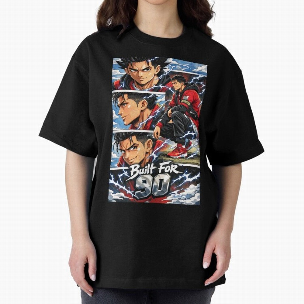 Built for 90 ¨C Anime Streetwear Football Art Oversized T-Shirt Bring Trophy Dreams to Match Day Hype around FIFA World Cup 2026 USA Canada Mexico, Cristiano Ronaldo, Argentina, Supporter Pride, Iconic Celebrations, Legendary Names and Global Match