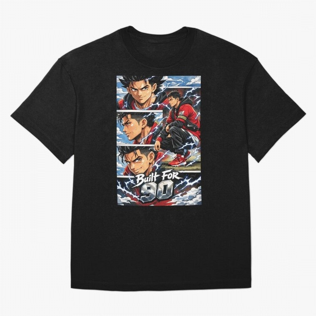 Built for 90 ¨C Anime Streetwear Football Art Oversized T-Shirt Bring Trophy Dreams to Match Day Hype around FIFA World Cup 2026 USA Canada Mexico, Cristiano Ronaldo, Argentina, Supporter Pride, Iconic Celebrations, Legendary Names and Global Match