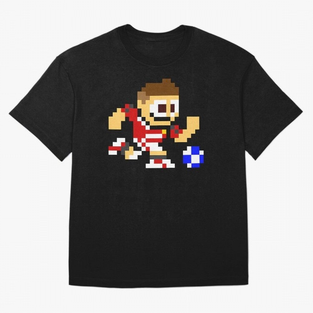 Ronaldo Manchester United (8-bit Football / Soccer Player) Oversized T-Shirt Honor Football Greatness during Match Day Hype around FIFA World Cup 2026 Group Stage, Mbappe and Neymar, France and Portugal, Global Supporter Spirit, Legendary Goals,
