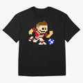 Ronaldo Manchester United (8-bit Football / Soccer Player) Oversized T-Shirt Honor Football Greatness during Match Day Hype around FIFA World Cup 2026 Group Stage, Mbappe and Neymar, France and Portugal, Global Supporter Spirit, Legendary Goals,