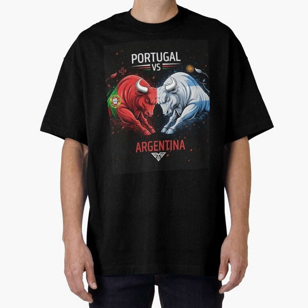Messi vs Ronaldo Oversized T-Shirt Embrace FIFA World Cup 2026 for Fans of CR7 and Messi and England, Bringing Goal Celebration Energy, Supporter Heritage, Football Icons and Worldwide Tournament Joy; Perfect for Fans, Collectors, Family