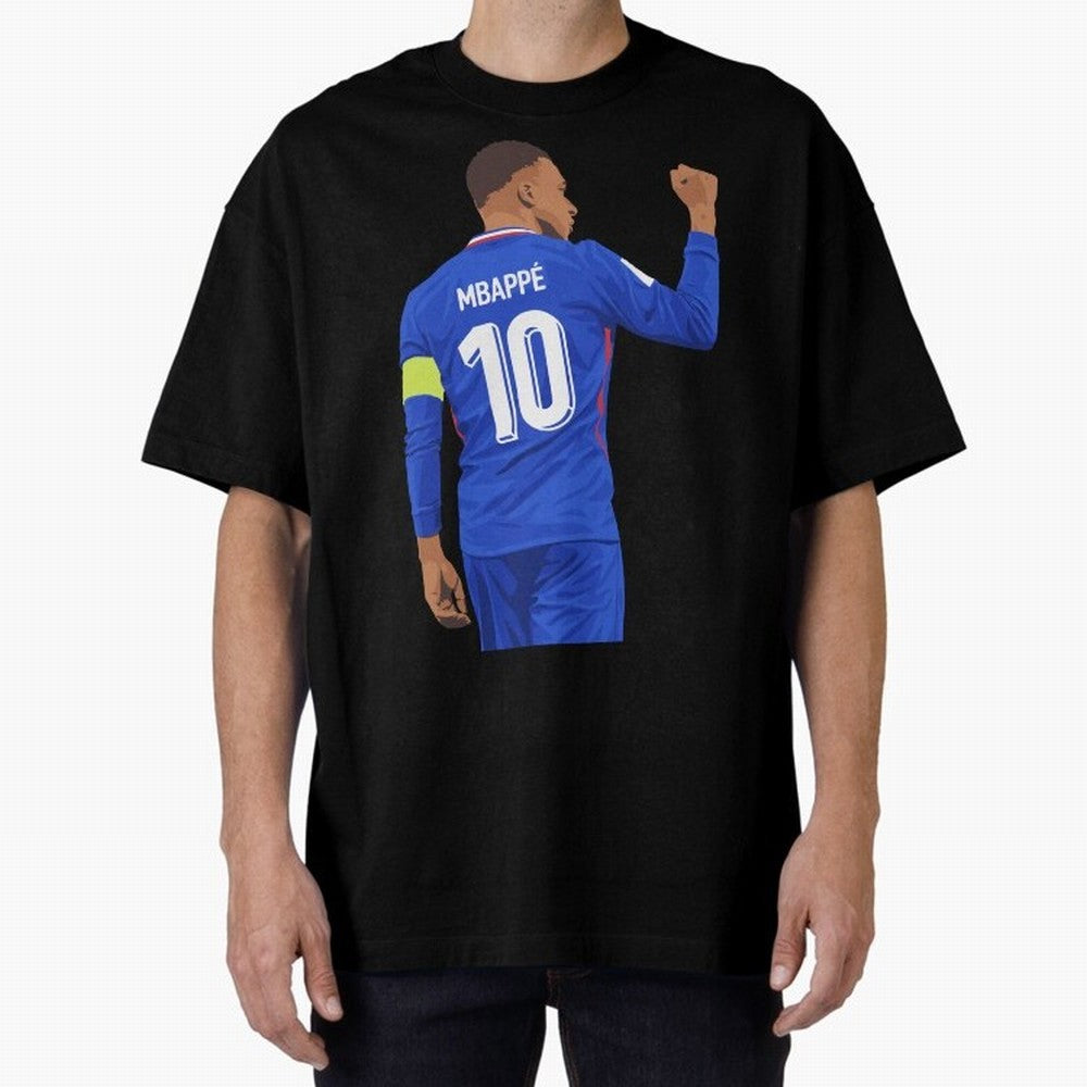 Kylian Mbappe France Oversized T-Shirt Celebrate National Team Dreams in Global Football Passion for FIFA World Cup 2026, Driven by Neymar, Haaland and Cristiano Ronaldo, Argentina and Brazil, Tournament Hype, Historic Matchups, Family Viewing