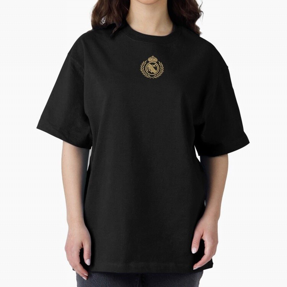 REAL MADRID GOLDEN EMBROIDERY Oversized T-Shirt Show Support during the FIFA World Cup 2026 USA Canada Mexico Journey through Cristiano Ronaldo Highlights, Netherlands Pride, Football History, Final Match Energy, Crowd Noise and Once in a Lifetime