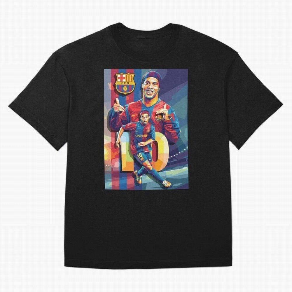 Ronaldinho Oversized T-Shirt Bring International Match Energy to FIFA World Cup 2026 USA Canada Mexico Featuring Messi, Neymar and Mbappe, Brazil Energy, Football History, Final Match Energy, Crowd Noise and Once in a Lifetime Moments; Ideal for