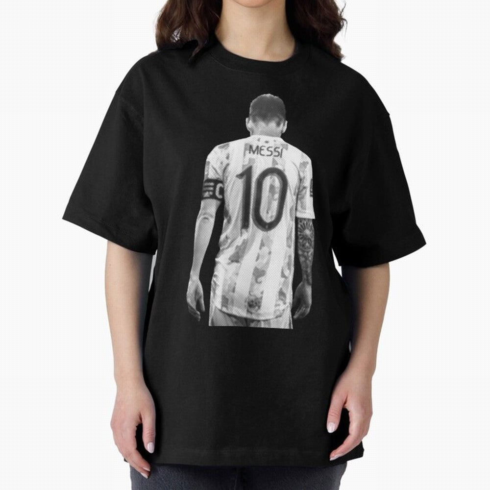 messi Oversized T-Shirt Share FIFA World Cup 2026 Group Stage Highlighting CR7, Argentina, France and Brazil Energy, Classic Soccer Heritage, Championship Pressure, Fan Loyalty and International Pride; Perfect for People Who Love Argentina, Brazil,