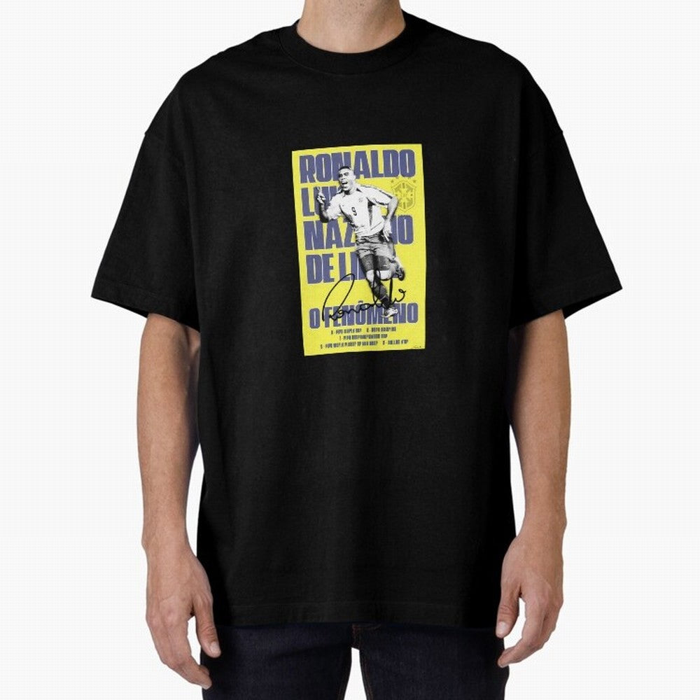 R9 Ronaldo Nazario Oversized T-Shirt Represent Football Lovers during Match Day Hype around FIFA World Cup 2026 Group Stage, Haaland, Brazil, Portugal and Argentina, Game Day Rituals, Football Legends, Country Pride and the Road to the Final; Great