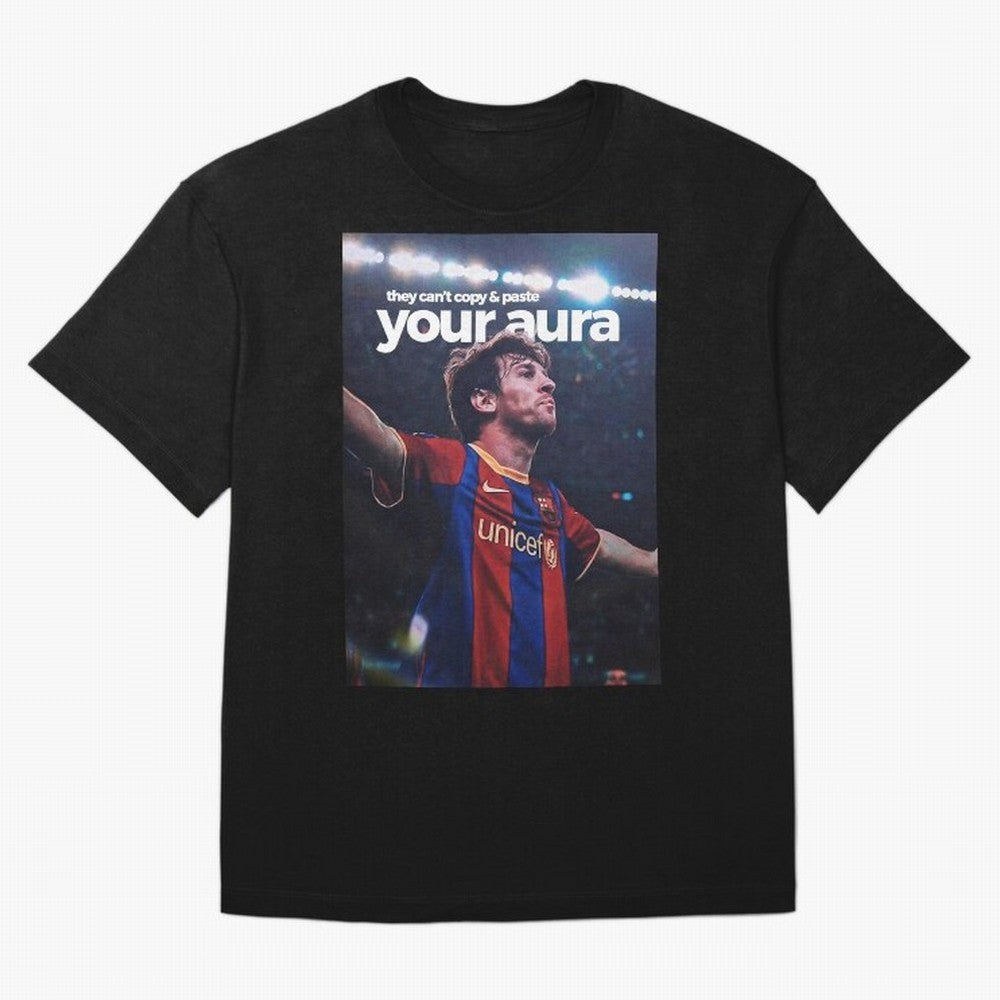 Lionel Messi - They can't copy & paste your aura Oversized T-Shirt Make Every Match About FIFA World Cup 2026 Group Stage for Fans of Neymar, Haaland and Cristiano Ronaldo and Argentina, Bringing Classic Soccer Heritage, Championship Pressure, Fan