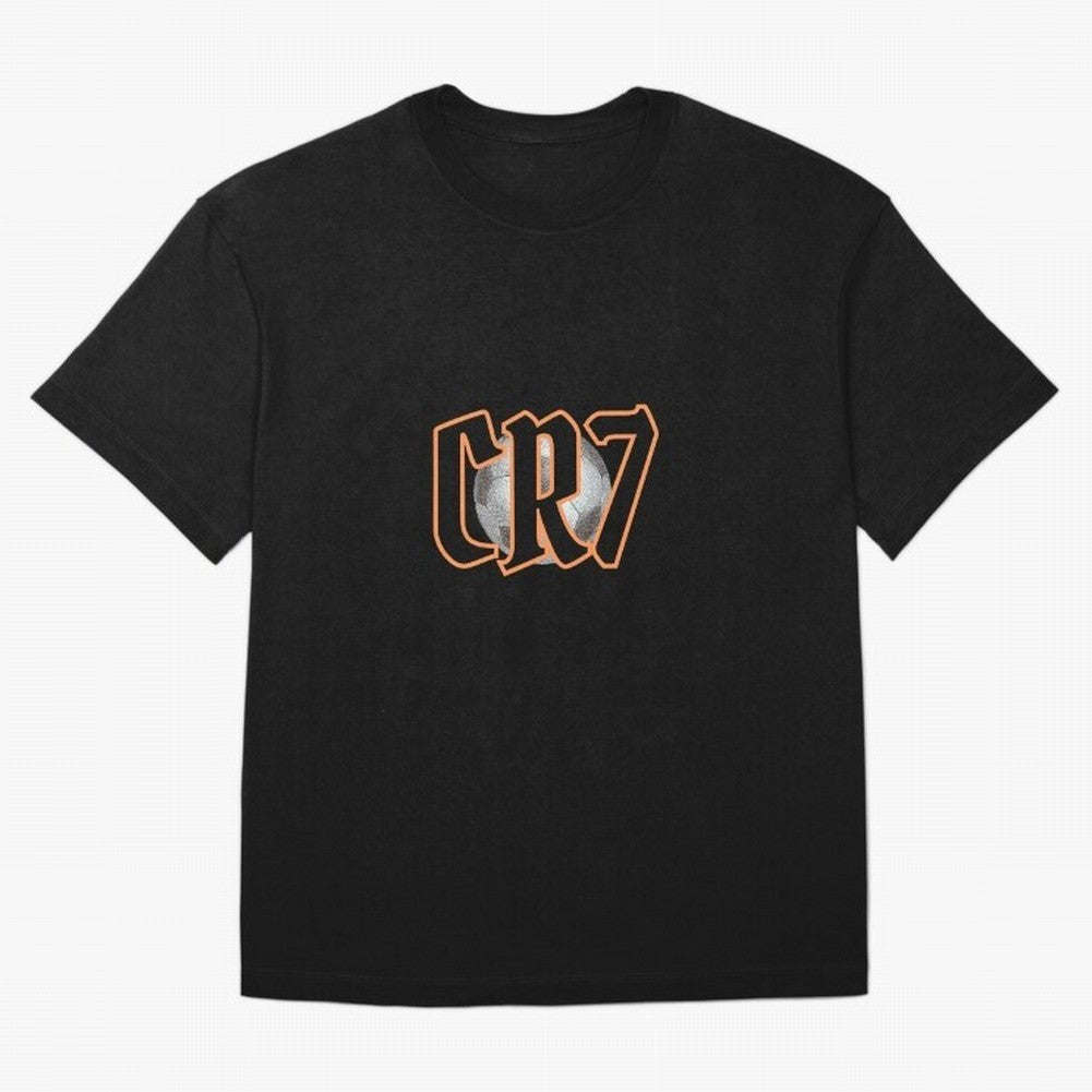 CR7 BLACK Oversized T-Shirt Turn Up for the FIFA World Cup 2026 Journey through CR7 and Messi Highlights, Portugal Pride, Classic Soccer Heritage, Championship Pressure, Fan Loyalty and International Pride; Great for Supporters Who Love Legendary